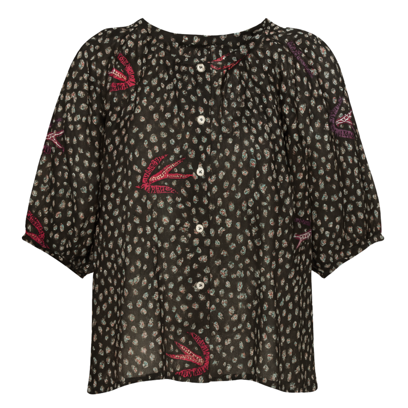 Violet Top - Swallow Black