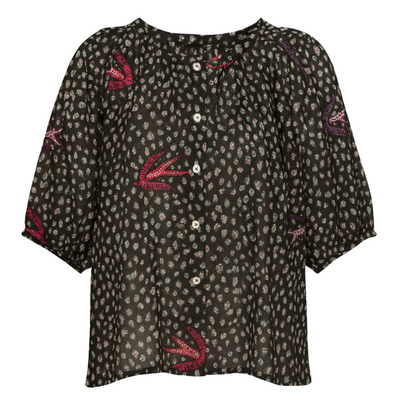 Violet Top - Swallow Black