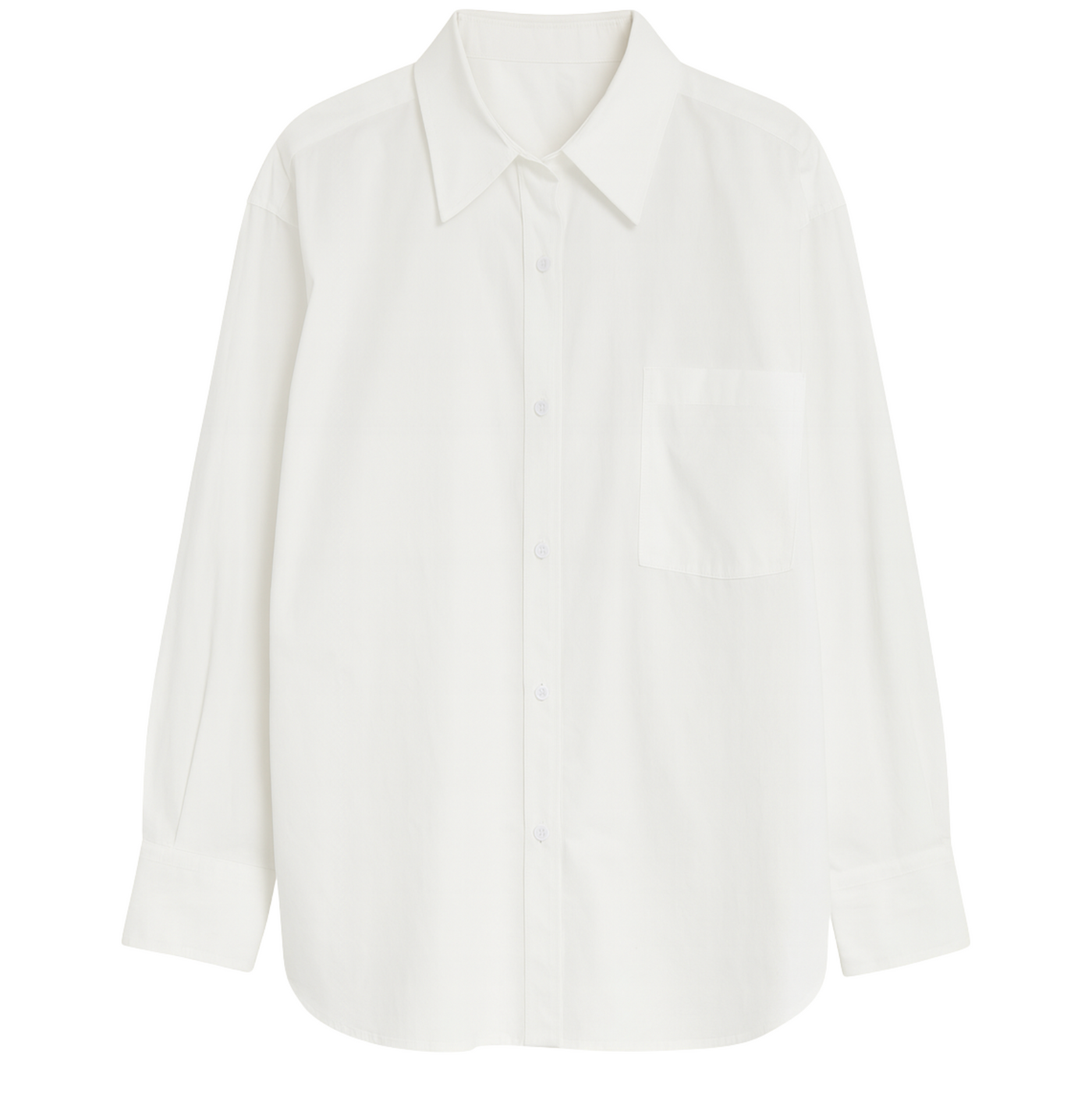 Diana Wrap Shirt in Poplin - White