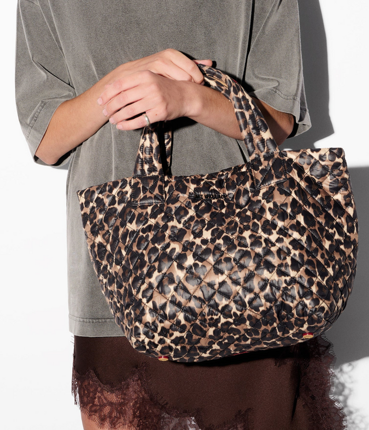 Small Metro Tote Deluxe - Leopard