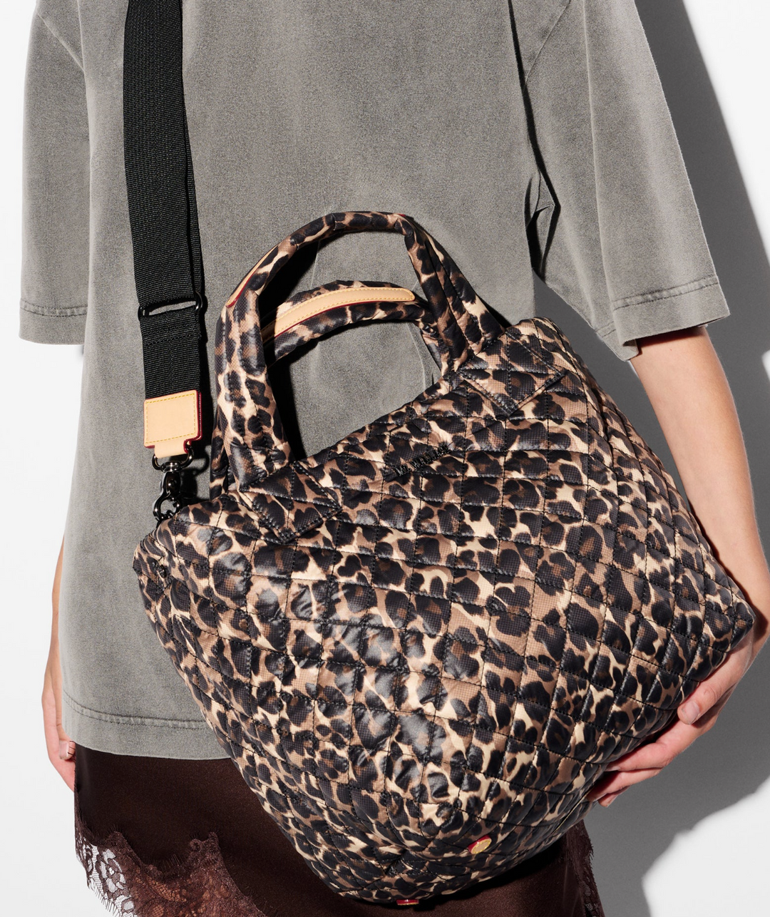 Small Metro Tote Deluxe - Leopard