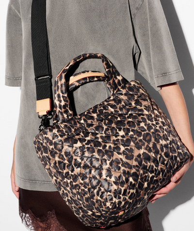 Small Metro Tote Deluxe - Leopard