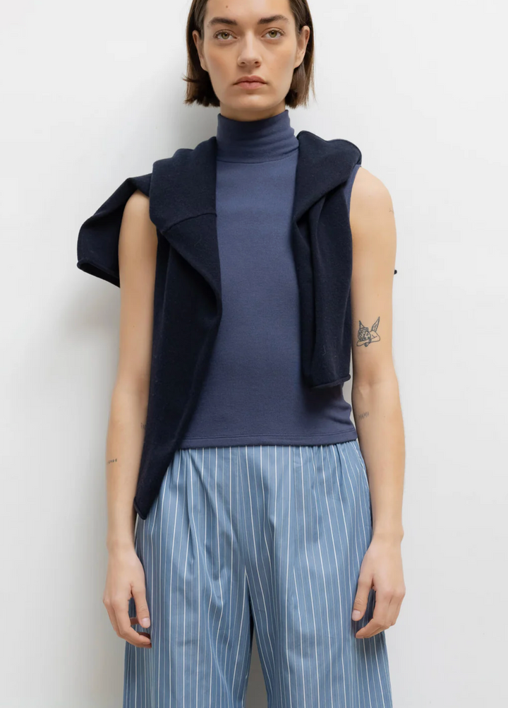 Lauren Sleeveless Turtleneck - Marine