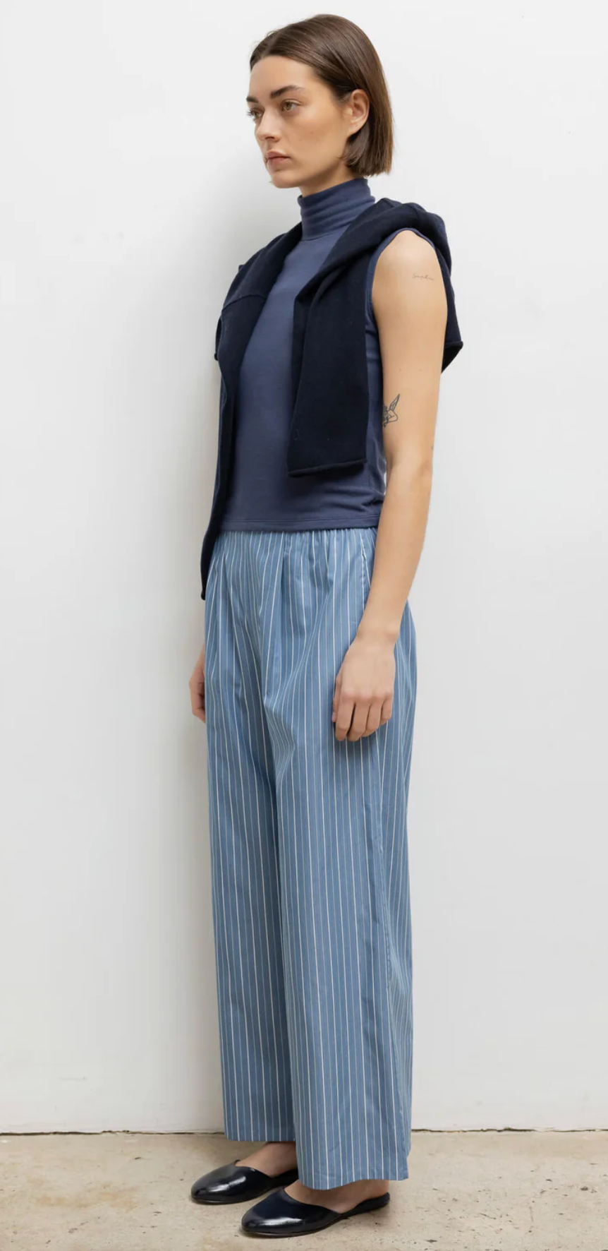 Lauren Sleeveless Turtleneck - Marine