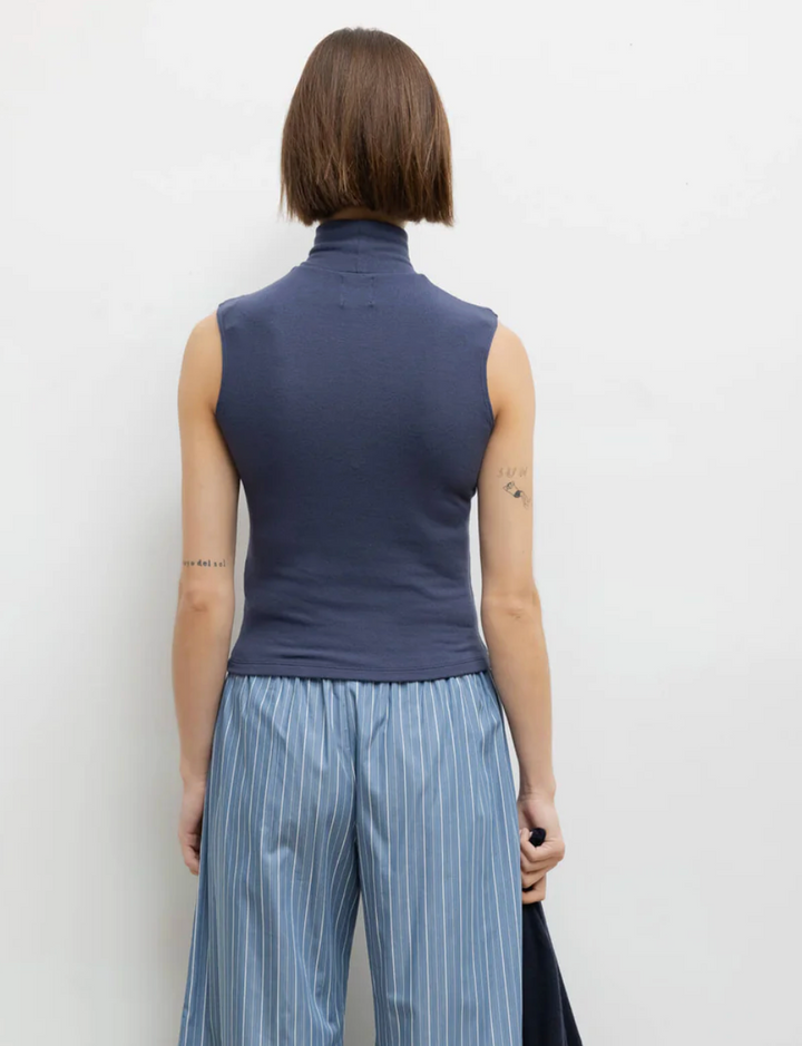 Lauren Sleeveless Turtleneck - Marine