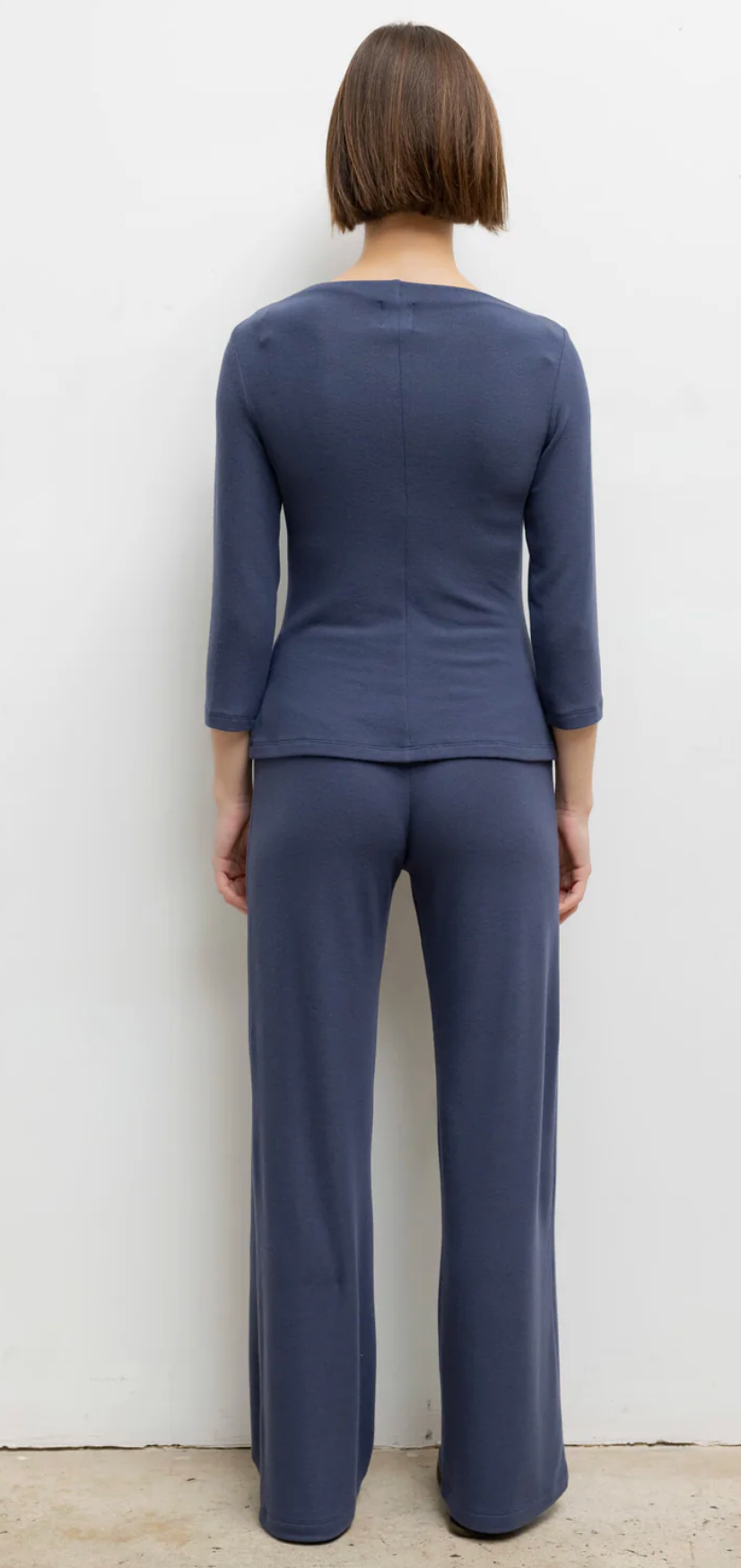 Lauren Wide Leg Pant - Marine