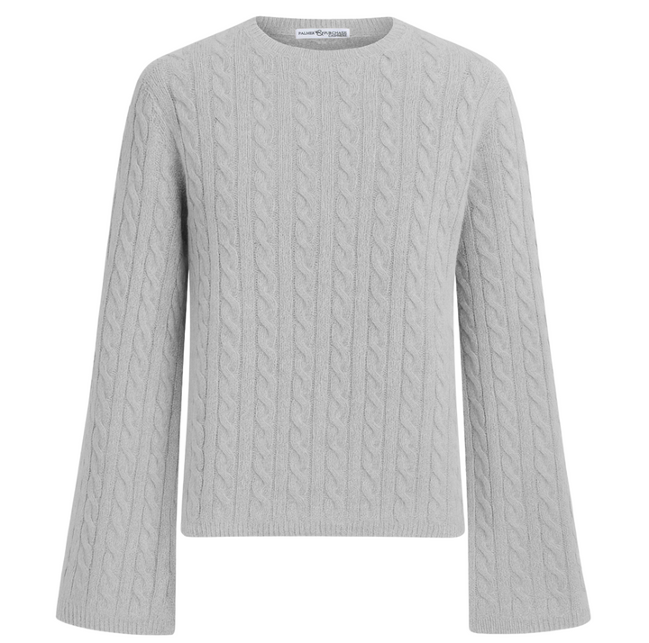 Blair Cashmere Cable - Foggy