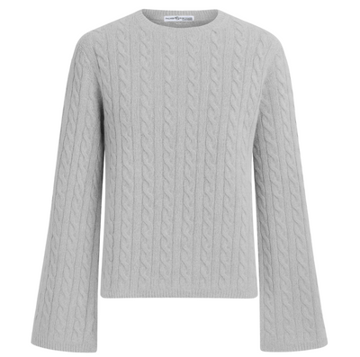 Blair Cashmere Cable - Foggy