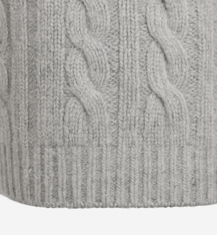 Blair Cashmere Cable - Foggy