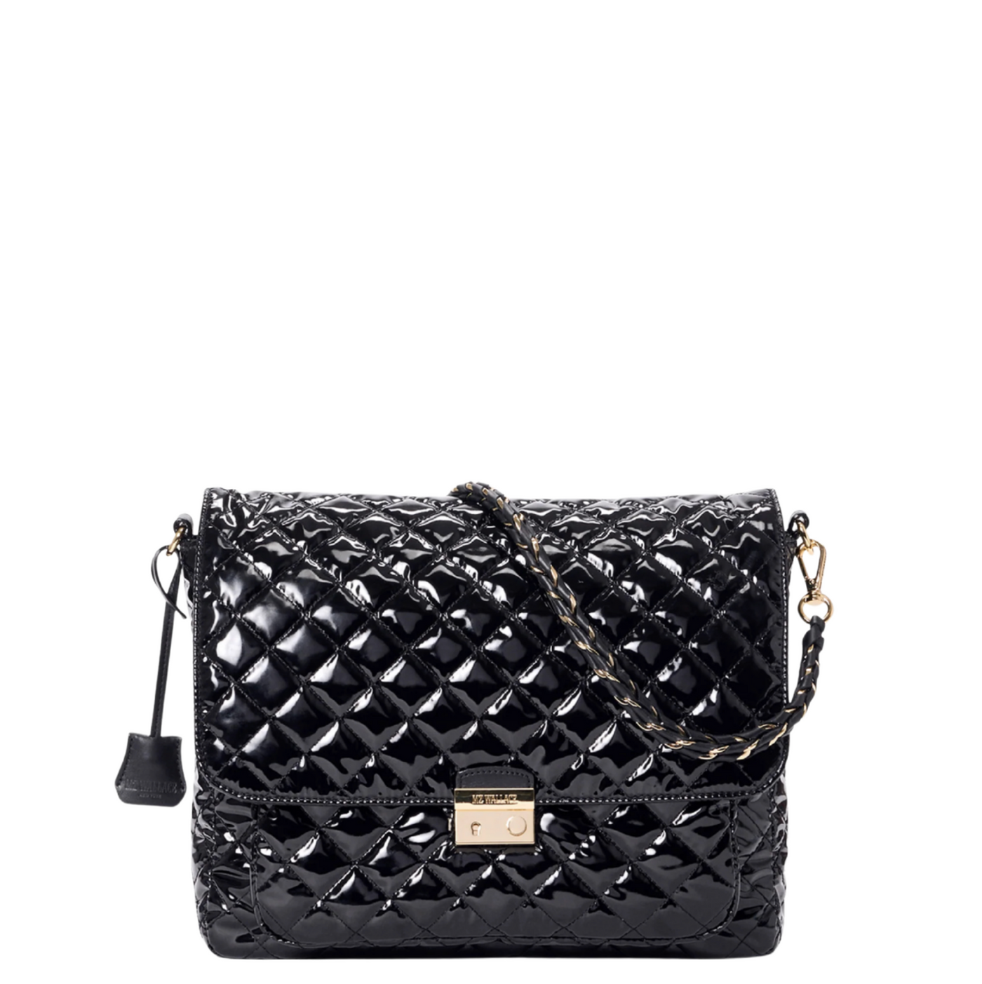 Crosby Lock Large Crossbody - Black Lacquer