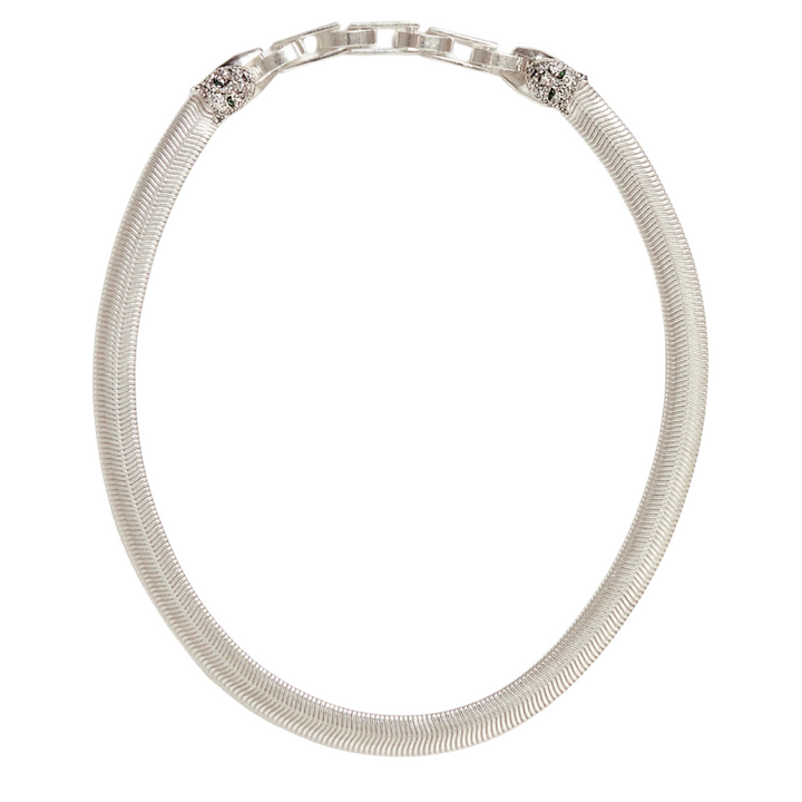 Snake Chain Collar - Silver
