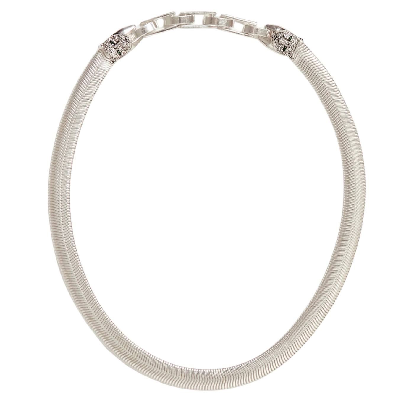 Snake Chain Collar - Silver