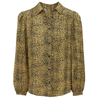 Frankie Blouse - Little Cheetah Silk