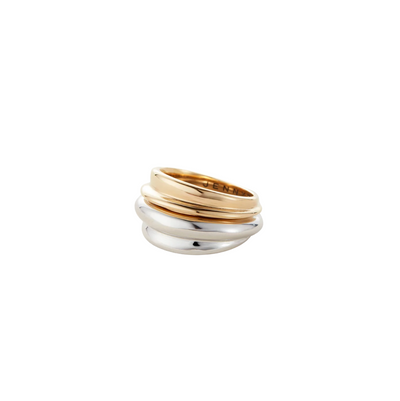 Lennon Ring Set - Two-Tone