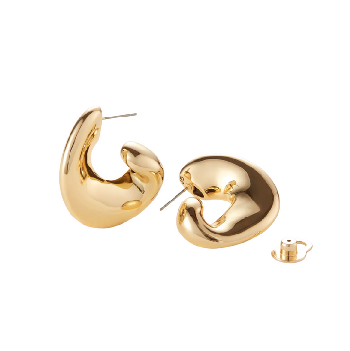 Gigi Hoop Earrings - Gold - Small
