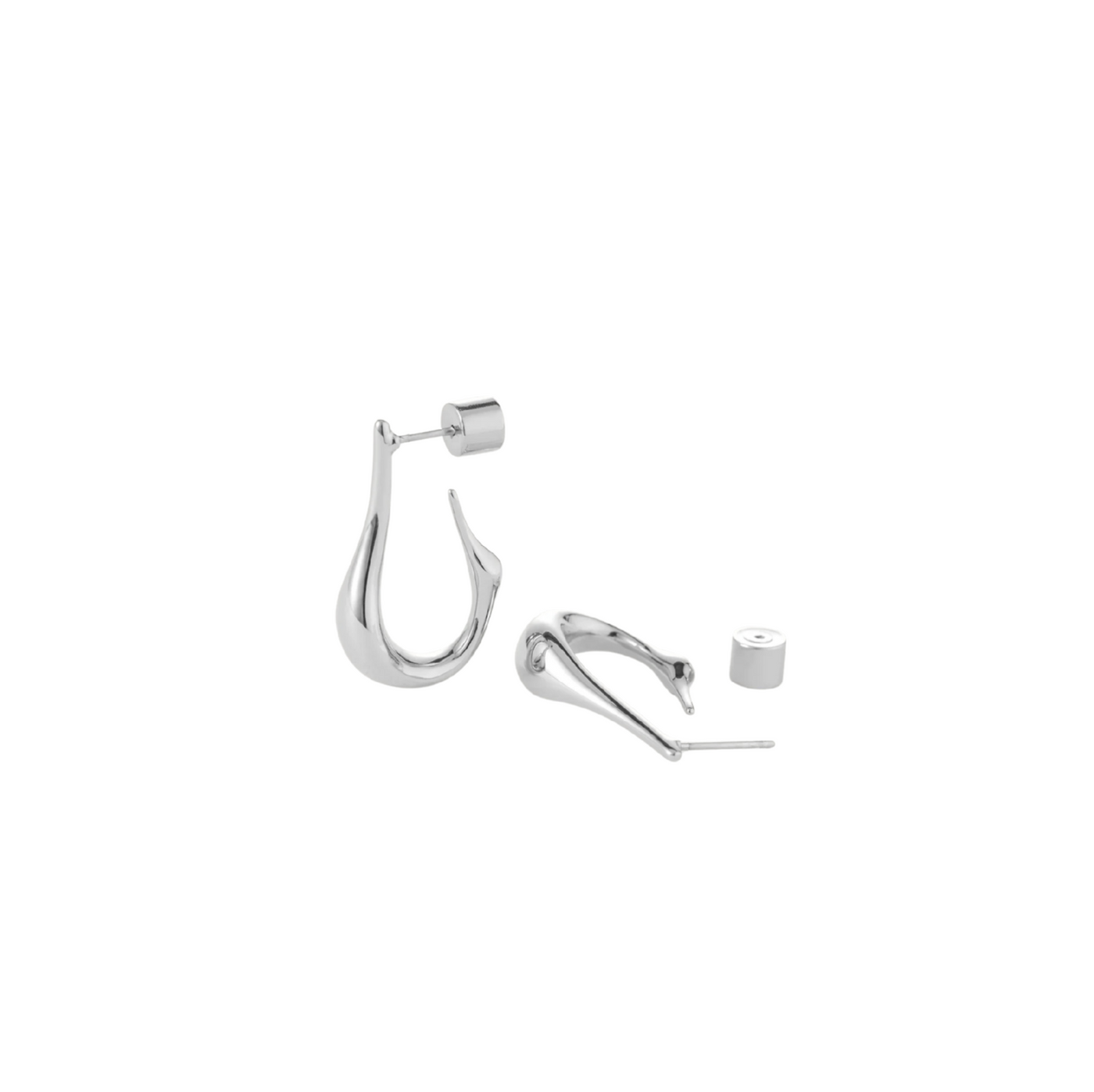 Mini Colette Hoops - Silver