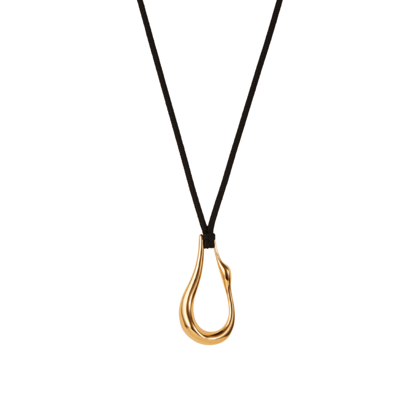 Egret Rope Necklace - Gold