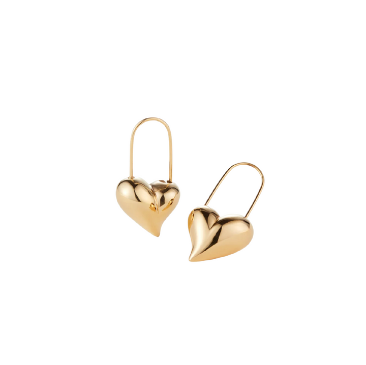 Celeste Heart Earrings - Gold