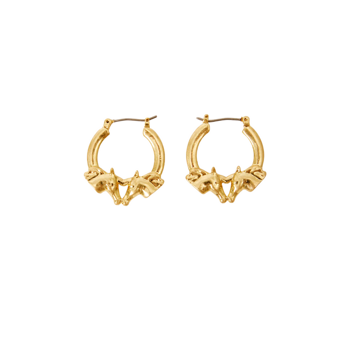 Le Cheval Earrings - Vintage Gold