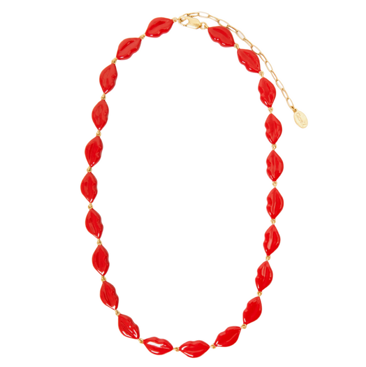 Le Lips Necklace - Poppy
