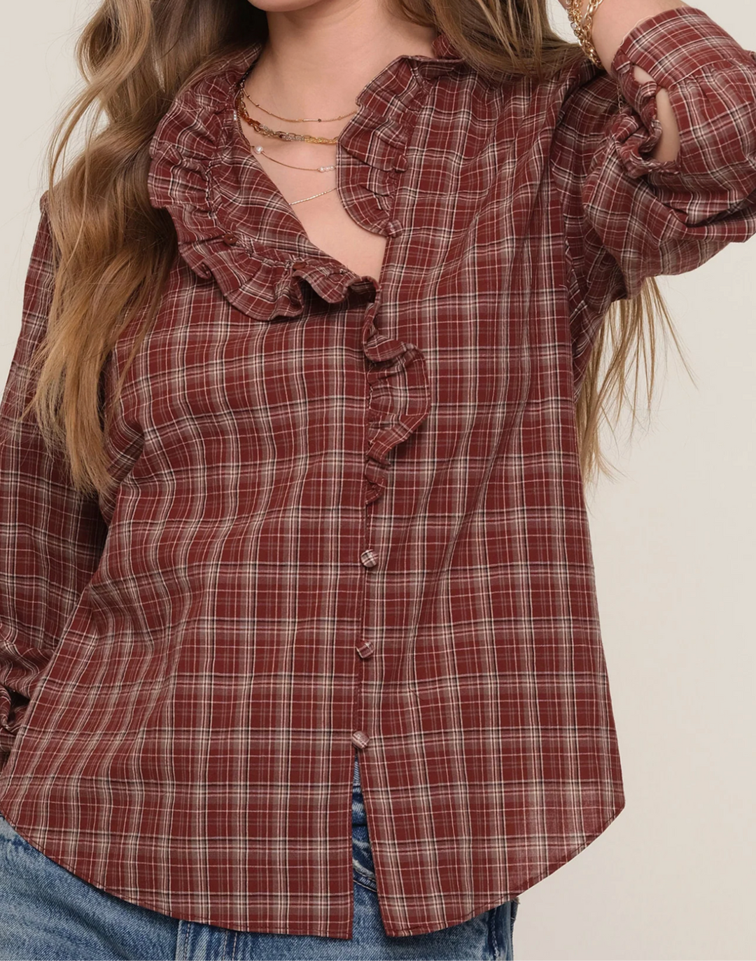 Julia Shirt - Merlot