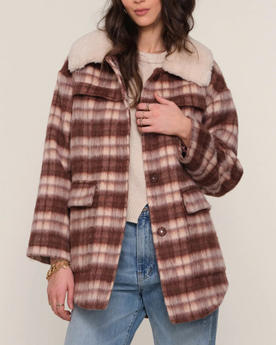 Maura Coat - Merlot