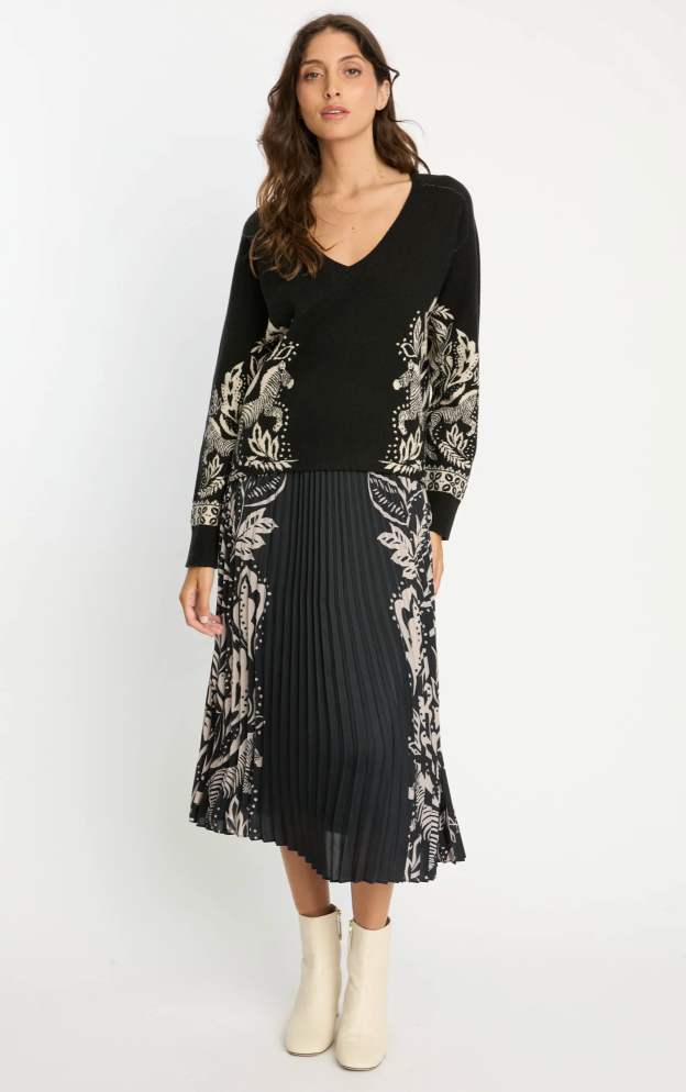 Mia Skirt - Zebra Fern