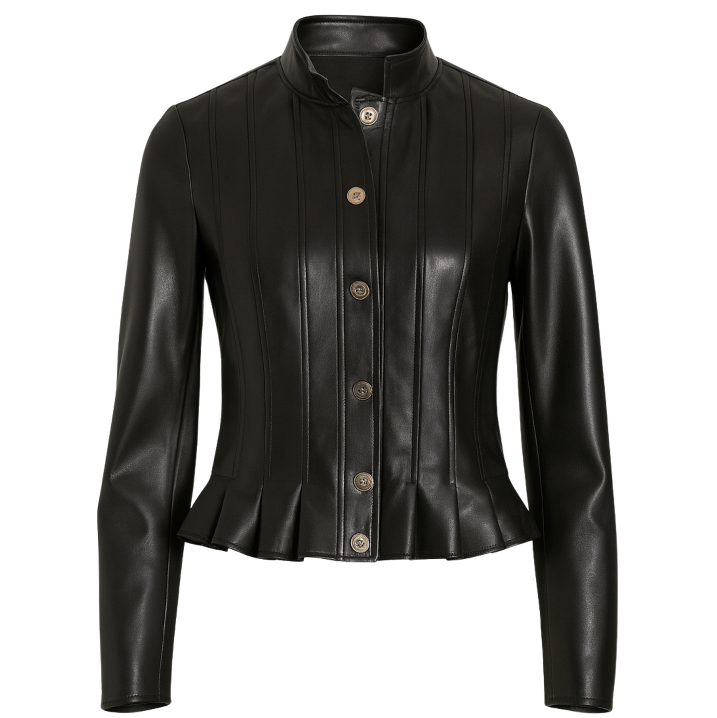 Scarlett Vegan Leather Jacket - Black