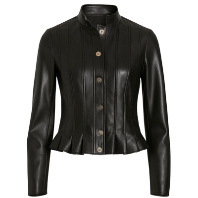 Scarlett Vegan Leather Jacket - Black
