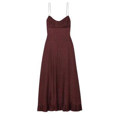 Rosaria Dress - Burgundy Colette Dot