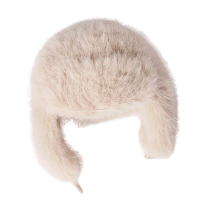 Cozy Cabin Faux Fur Hat - Oatmeal