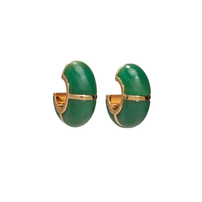 Zellige Hoops - Green Jade
