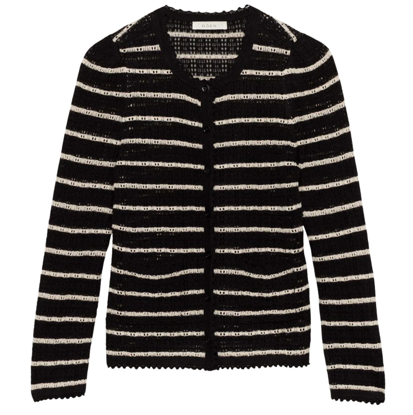 Therese Cardigan - Noir Allaire Stripe