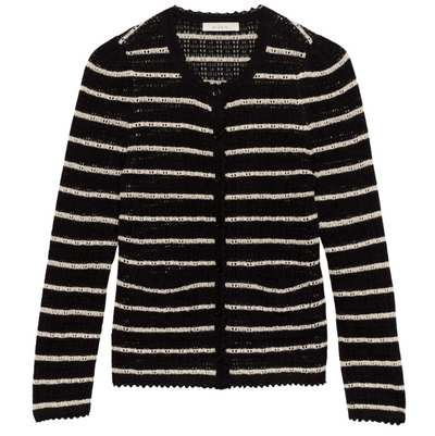 Therese Cardigan - Noir Allaire Stripe