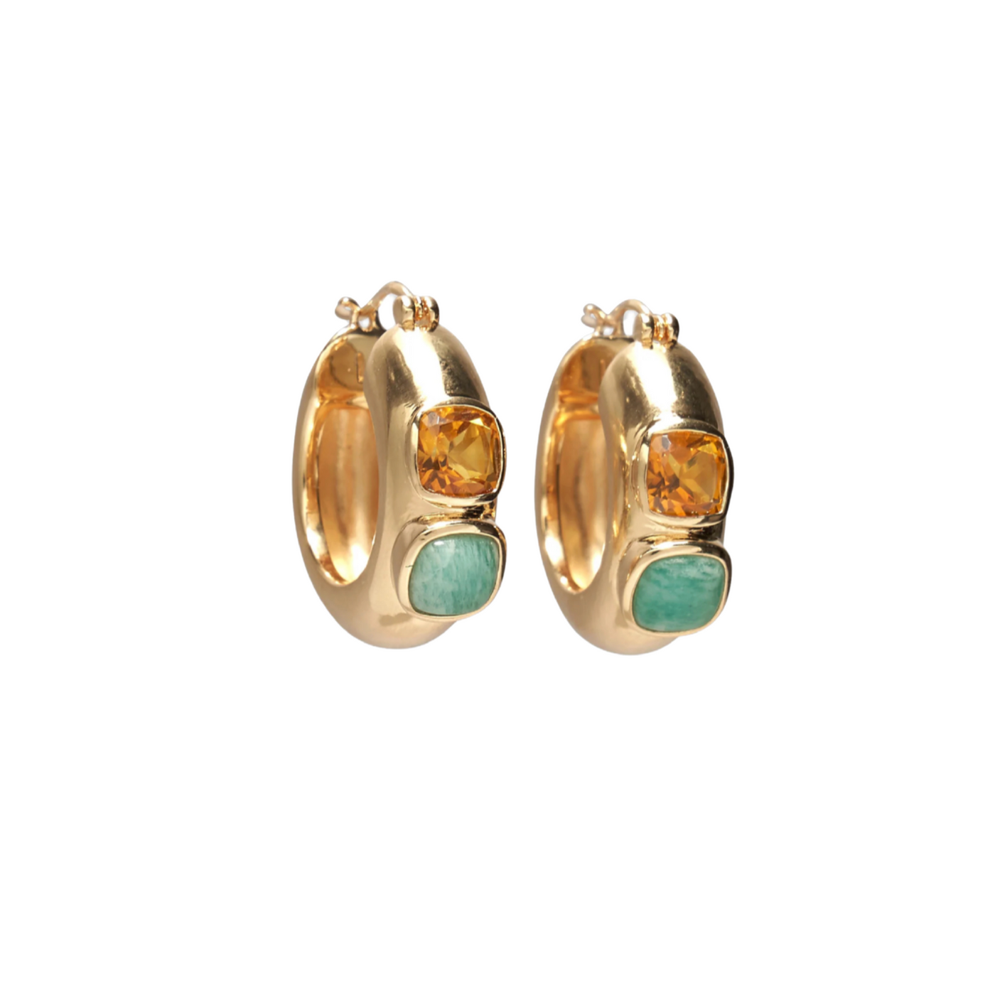 Piet Hoop Earrings - Bitter Orange