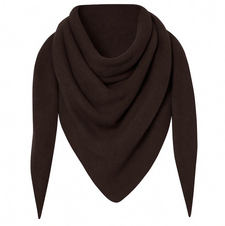 Cashmere Blend Triangle Scarf- Hickory