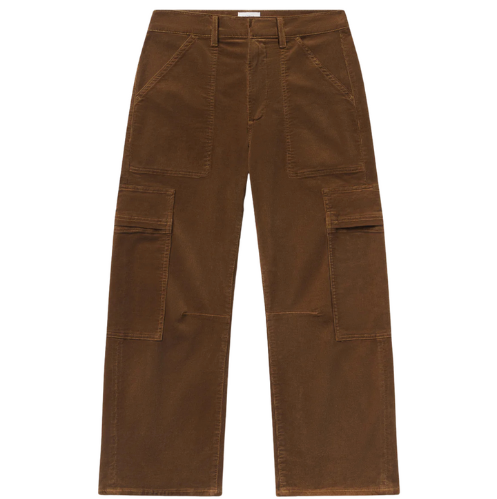 Marcelle Low Slung Easy Cargo Corduroy - Manuka