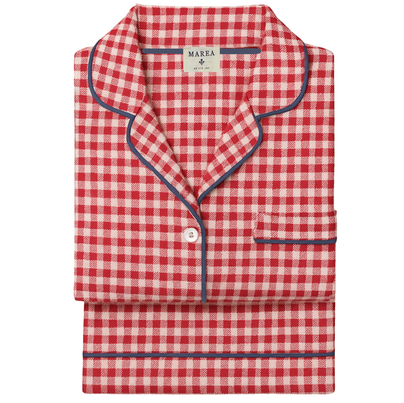 PJ Set - Cranberry Gingham Flannel