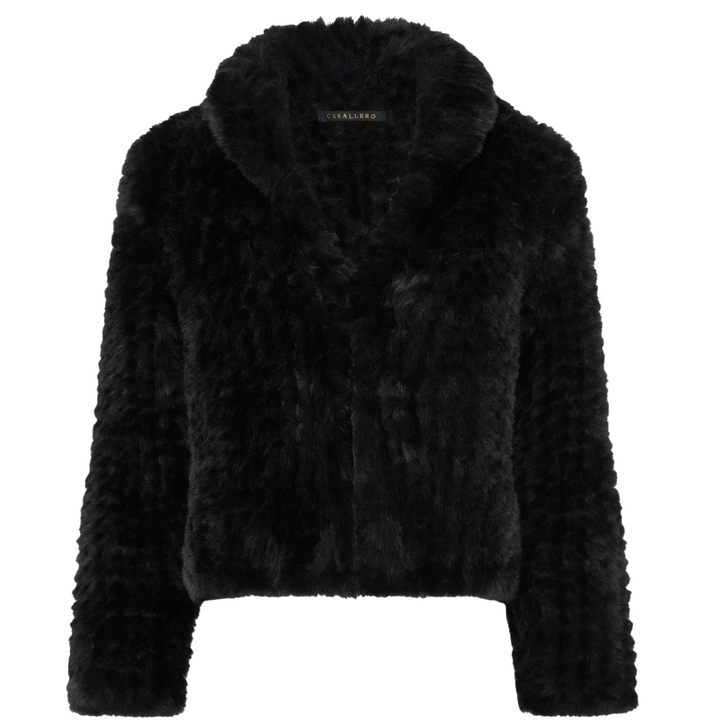 Ivanna Jacket - Black Faux Fur