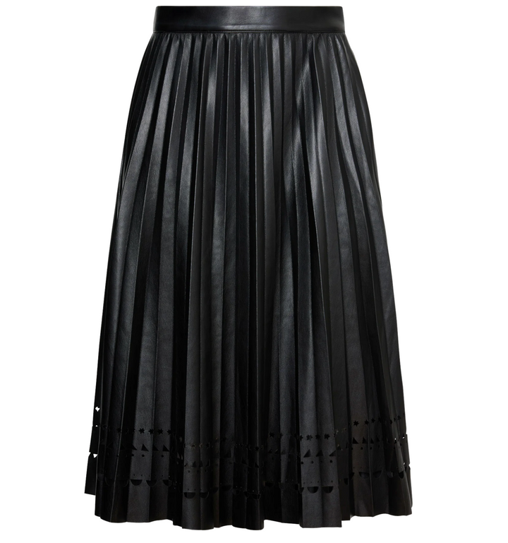 Alana Skirt - Black Vegan Leather