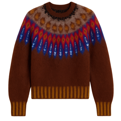Brookside Creek Sweater - Brick