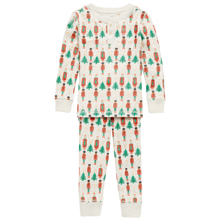 Cameron Kid's Pajamas Set -  Holly Nutcracker