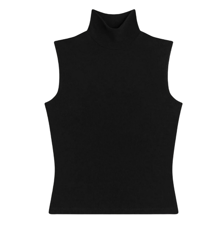 Lauren Sleeveless Turtleneck - Black