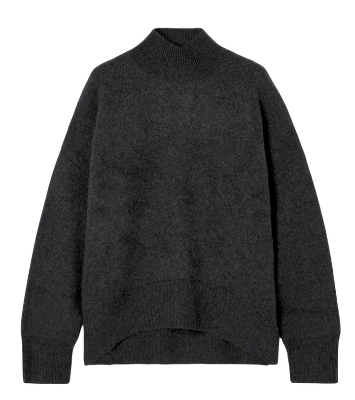 Jackie Cashmere Turtleneck- Charcoal