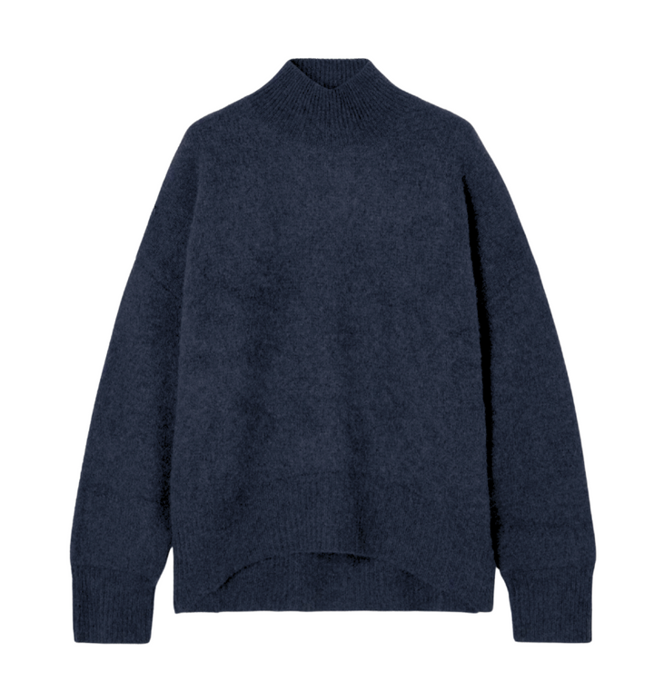 Jackie Cashmere Turtleneck- Navy