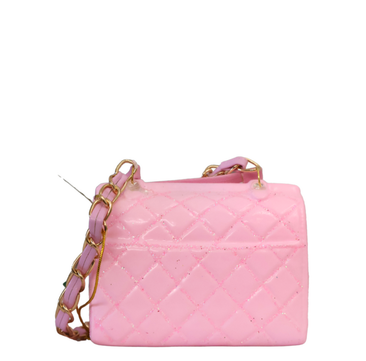 Luxe Handbag Ornament - Pink