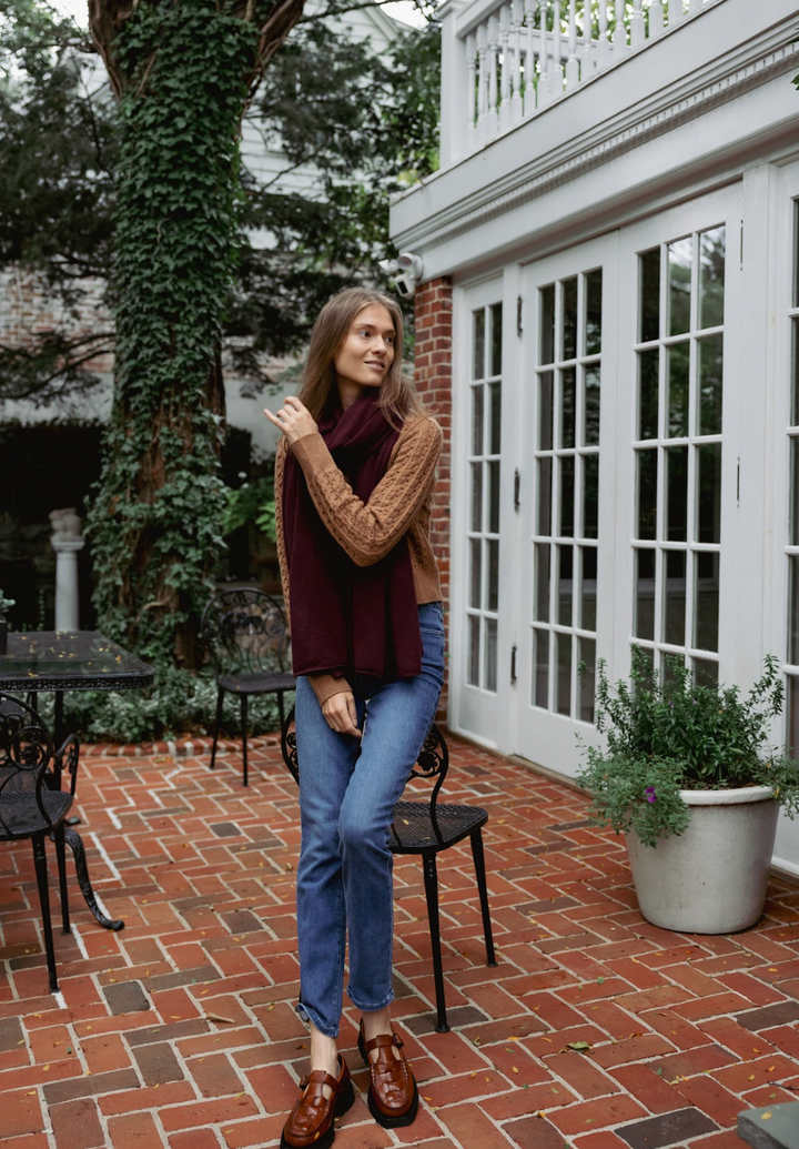 The Cashmere Travel Wrap- Hawthorn