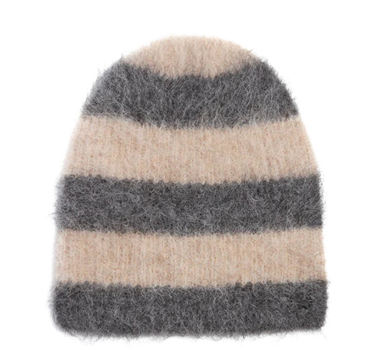 Alpaca Colorblock Knit Hat