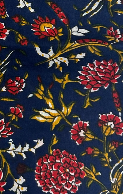 Wild Rose Printed Set - Sapphire Blue