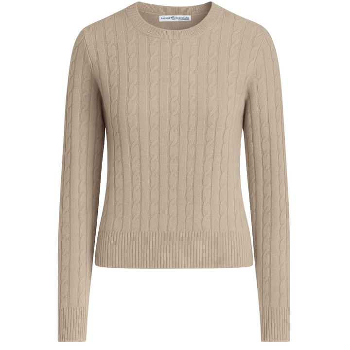 Stewart Cashmere Cable- Toast